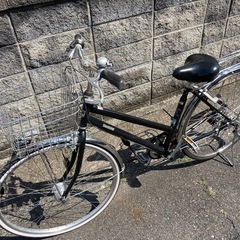 【27インチ自転車】美品❗️外装6段変速　LEDオートライト仕様　BAA認定車❗️リヤタイヤ、チェーン、前カゴ新品❗️若林自転車商会　浜大津店　SALE中❗️の画像