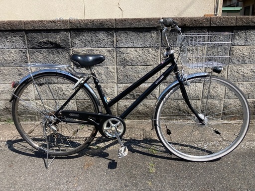 【27インチ自転車】美品❗️外装6段変速　LEDオートライト仕様　BAA認定車❗️リヤタイヤ、チェーン、前カゴ新品❗️若林自転車商会　膳所店　SALE中❗️