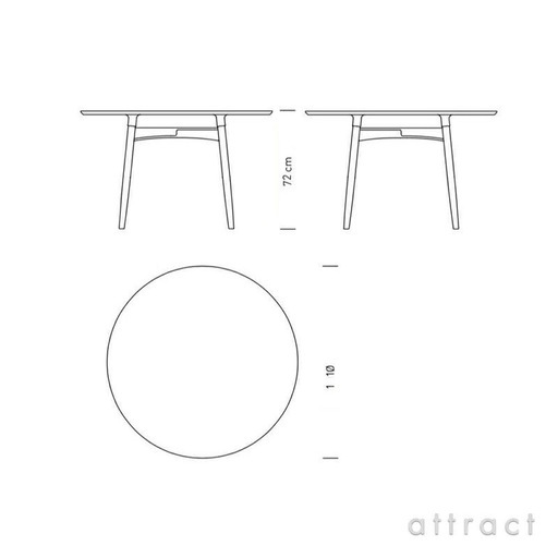 Carl Hansen 
カールハンセン　テーブル　BA103