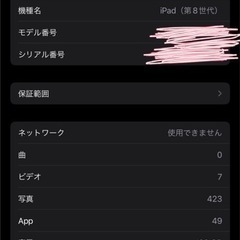 iPad第8世代　128GBの画像