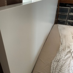 IKEA ダブルベットフレーム140cm 引き出し2つ付き　(エリア限定無料配達可能)の画像