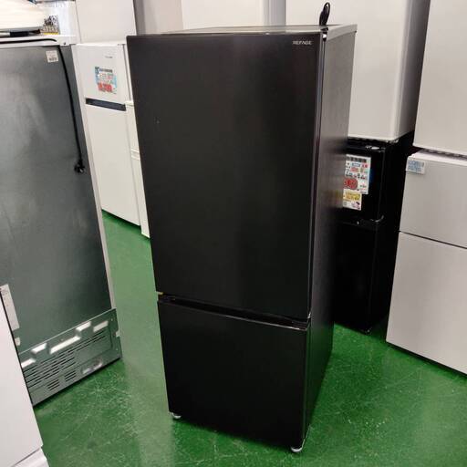 REFAGE YRZ-F15MK 2ドア冷蔵庫 159L ブラック
