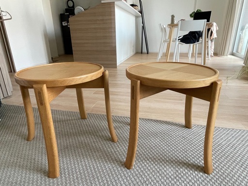 【CondeHouse】日本製・木製ローテーブル2台（美品）お譲りします