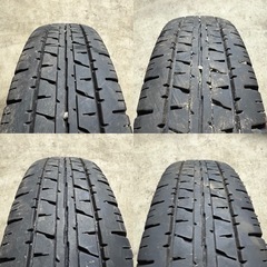 B-8 高年式 3セット 23年製　タイヤ 中古DUNLOP ENASAVE  VAN01 145/R12の画像