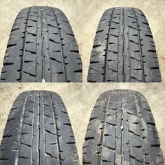 B-8 高年式 3セット 23年製　タイヤ 中古DUNLOP ENASAVE  VAN01 145/R12の画像