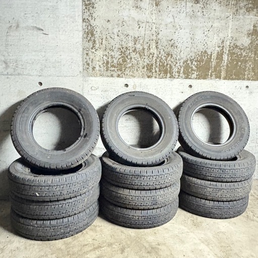 B-8 高年式 3セット 23年製　タイヤ 中古DUNLOP ENASAVE  VAN01 145/R12