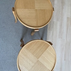【CondeHouse】日本製・木製ローテーブル2台（美品）お譲りしますの画像