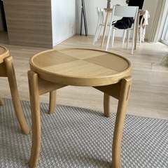 【CondeHouse】日本製・木製ローテーブル2台（美品）お譲りしますの画像