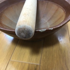 すり鉢　すり棒の画像