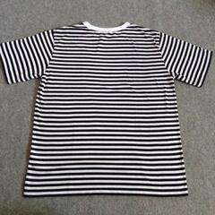 ブランド不明    Ｔシャツ  白×黒  ボーダーの画像