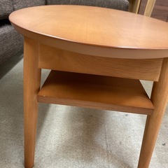 🤎極美品🤎HAGIHARA ハギハラ🤎折り畳みセンターテーブル🤎オーバル型🤎ライトブラウン🤎2258の画像