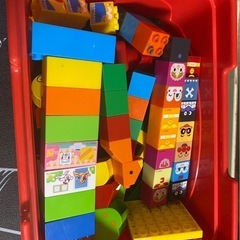 アンパンマンブロック　2セット＋板付きの画像