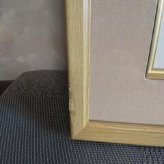 額入り水墨画　中古品の画像