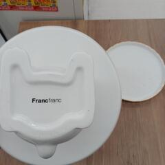 【ドリーム尾浜店】アニマルスタンド＆プレート　francfranc　高さ(H)--×幅 (W)--×奥行(D)--(cm)の画像