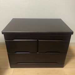仏壇チェスト　萩原スリーアイ HAGIHARA MCH-6792 ダークブラウン 高さ43.5cmの画像
