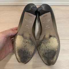 パンプス　オープントゥ　ブラウン　LANVIN　23.5cmの画像