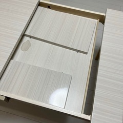 アビー　ABBY　伸長式テーブル　ホワイト ホワイト伸縮テーブルセットの画像