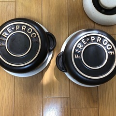 陶器製　グラタン皿　x2の画像