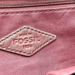 FOSSIL 羊革ショルダーバッグ  ボルドーの画像