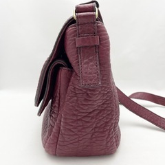 FOSSIL 羊革ショルダーバッグ  ボルドーの画像