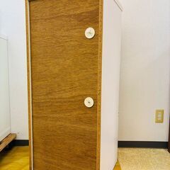 ニトリ キッチン収納 レンジ台 スライドトレー 収納棚 ホワイトの画像