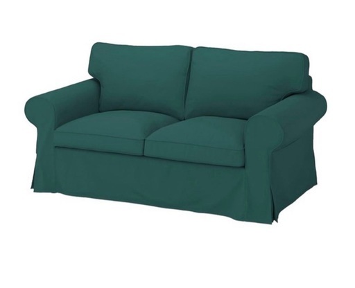 【値下げ依頼◯】【引き取り限定】IKEA ソファ　エークトルプ　2人掛け　　カバー付き