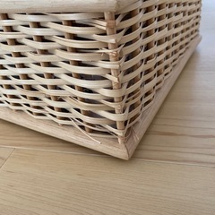 無印良品 重なるブリ材長方形バスケット小3個
良品計画の画像