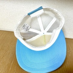 キャップ　帽子　水色　メッシュ生地　女の子　の画像