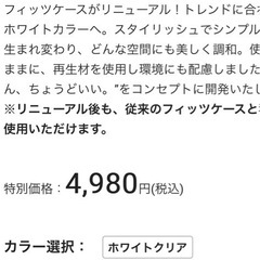 お得！！※早い者勝ちで宜しくお願いします。Fitsの収納ケース2つセットの画像