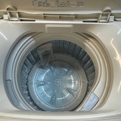【中古】 ¥5,000 5.0kg 洗濯機　無印2019年製　上蓋凹み有り【IG058】の画像