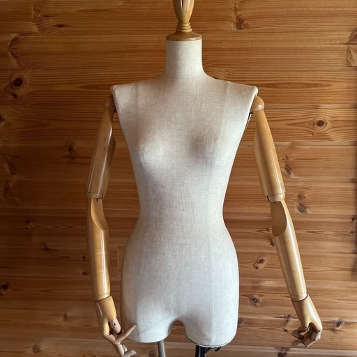 フランスアンティーク木製レディーストルソー/女性ボディ/マネキン90