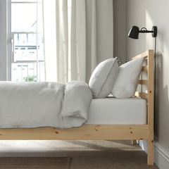 🛏️【ベッド＋マットレス＋寝具セット】IKEA TARVA ダブルベッド – ¥1,000の画像