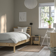 🛏️【ベッド＋マットレス＋寝具セット】IKEA TARVA ダブルベッド – ¥1,000の画像