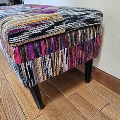 ヴォレ BOXスツール L / WOLLE BOX STOOL 収納 蓋付き アンティーク風 レトロ チェア イス 毛糸 モロッコ風 お洒落


の画像
