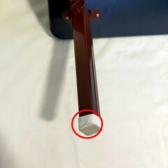 △ ニューテーブル ローテーブル センターテーブル 折りたたみテーブル 450×600 天板の裏面の部分に小さい剥がれ脚のカバーに割れあり 現状渡しの画像