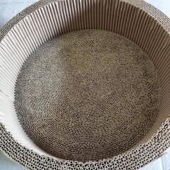 【美品】猫の爪とぎボウルの画像