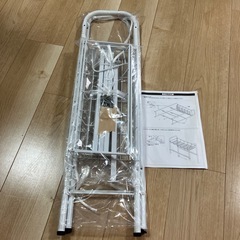 洗濯機　ランドリー　サイドラック　ホワイトの画像