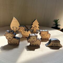 【群馬県下仁田町産・自社加工 木製トイセット】自然素材のおもちゃ｜直接取引限定の画像