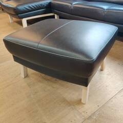 【愛品倶楽部柏店】karimoku カリモク 本革 カウチソファ 左肘長椅子&右肘シェーズロング&スツールセット ZU46 2021年製の画像