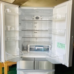 HITACHI 日立 ノンフロン冷凍冷蔵庫 R-F440E(SH)型 441L 2014年製　動作品の画像