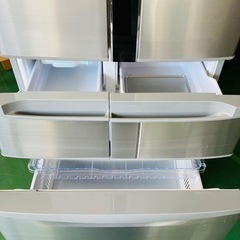 HITACHI 日立 ノンフロン冷凍冷蔵庫 R-F440E(SH)型 441L 2014年製　動作品の画像