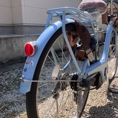 【良品】ヤマハPAS with　電動アシスト自転車26インチの画像