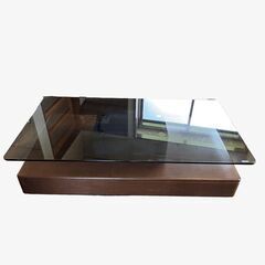 【 karimoku / カリモク 】 センターテーブル ガラステーブル 応接机 コーヒーテーブル リビングテーブル 大きいの画像