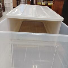 【ドリーム尾浜店】クリアケース　天馬　WH　※キズ、スレあり　高さ(H)22×幅 (W)38.5×奥行(D)65.5(cm)の画像