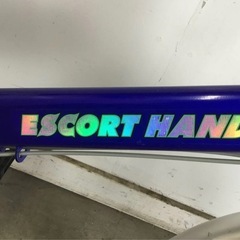 △ q 岐阜発/ ESCORT HANDY/ 折りたたみ自転車/ 20インチ/ 6段変速/ 走行確認/ 1〜3速入りません/ サビあり/ 現状品/ R7.7/2 △の画像