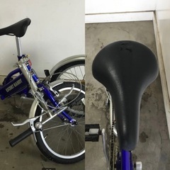 △ q 岐阜発/ ESCORT HANDY/ 折りたたみ自転車/ 20インチ/ 6段変速/ 走行確認/ 1〜3速入りません/ サビあり/ 現状品/ R7.7/2 △の画像