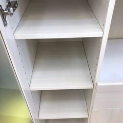 【ジャングルジャングル岩出店】【A798】レンジボード ホワイト ★破損箇所有、写真をご参照下さい★ 中古 家具 和歌山 岩出市 紀の川市 海南市の画像