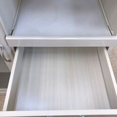 【ジャングルジャングル岩出店】【A798】レンジボード ホワイト ★破損箇所有、写真をご参照下さい★ 中古 家具 和歌山 岩出市 紀の川市 海南市の画像