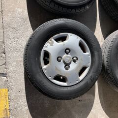 ホンダ　バモス用　12インチタイヤ　ホイール　ホイールカバーの画像