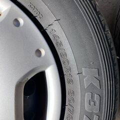 ホンダ　バモス用　12インチタイヤ　ホイール　ホイールカバーの画像